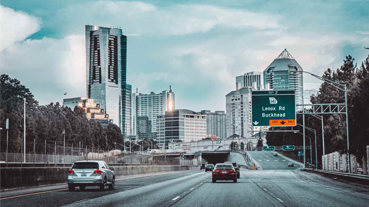 Atlanta Freeway Interstate 285 in Atlanta GA.